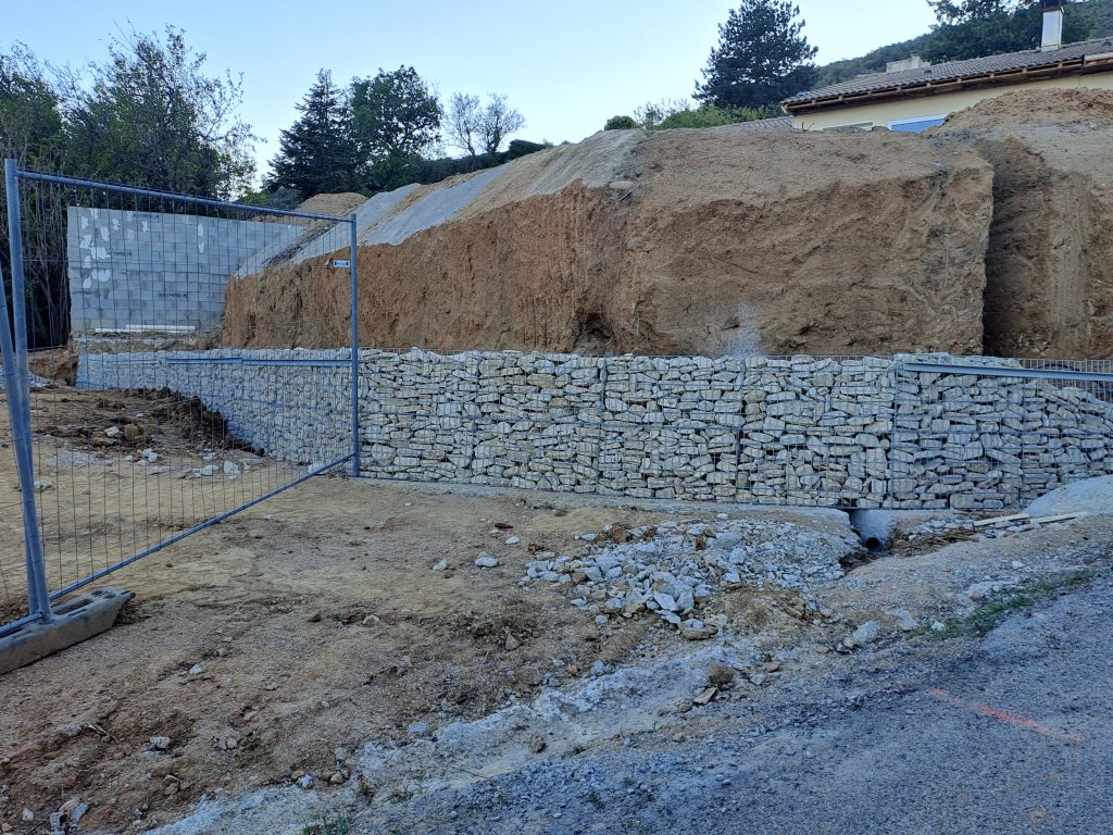 Mur en gabion